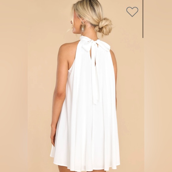 RED DRESS BOUTIQUE • White Halter Dress - Picture 2 of 2